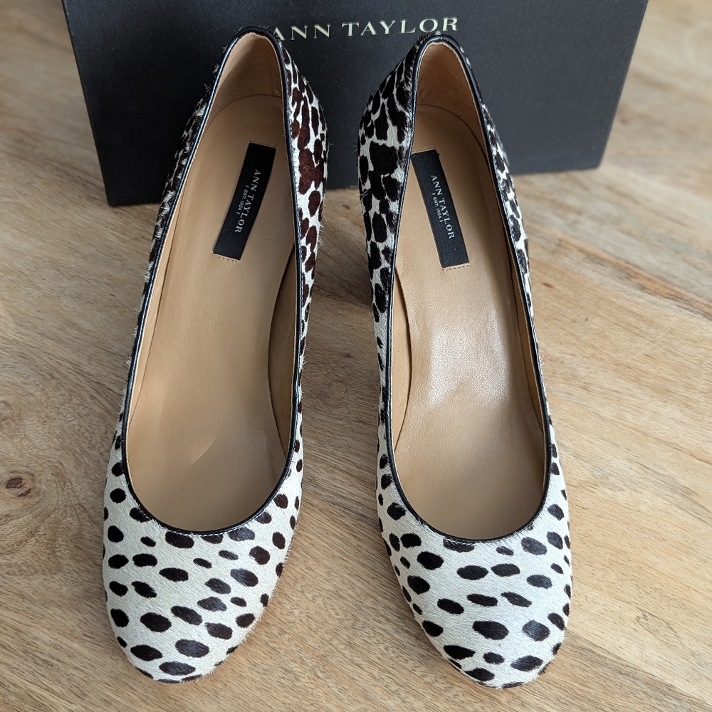 Ann Taylor Perfect Haircalf Block Heels - Picture 3 of 10